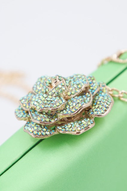 MENBUR M BOLSO FIESTA CLUTCH DETALLE en color VERDE (4)