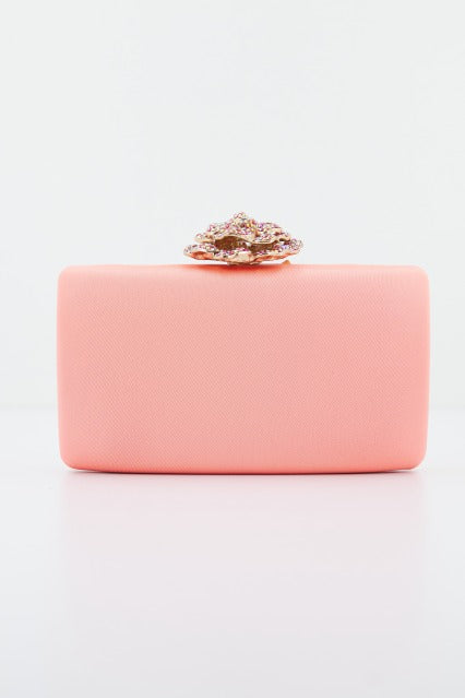 MENBUR M BOLSO FIESTA CLUTCH DETALLE en color NARANJA (1)