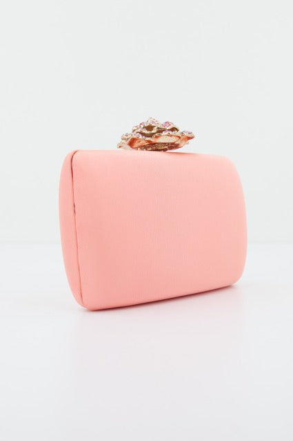 MENBUR M BOLSO FIESTA CLUTCH DETALLE en color NARANJA (2)