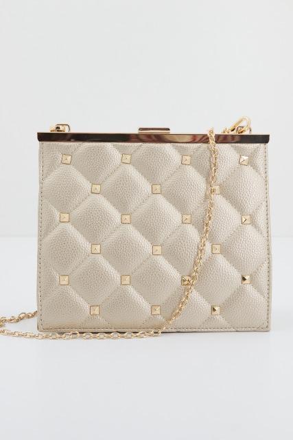 MENBUR M BOLSO ACOLCHADO DETALLE TACH en color ORO (1)