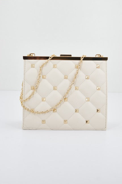 MENBUR M BOLSO ACOLCHADO DETALLE TACH en color BLANCO (1)