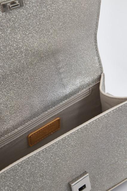 MENBUR M BOLSO FIESTA GLITTERS en color PLATA (4)