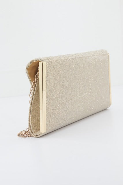 MENBUR M BOLSO CARTERA FIESTA GLITTER en color ORO (2)
