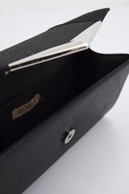 MENBUR M BOLSO FIESTA SOBRE GLITTERS en color NEGRO (3)