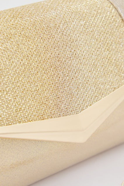 MENBUR M BOLSO FIESTA SOBRE GLITTERS en color ORO (4)