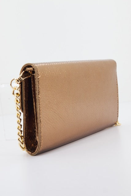 MENBUR M BOLSO CARTERA METALIZADO ANI en color BRONCE (2)