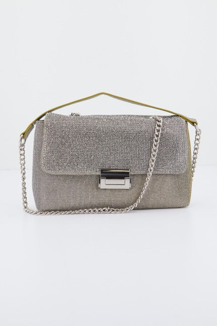 MENBUR M BOLSO FIESTA GLITTERS DETALL en color PLATA (1)