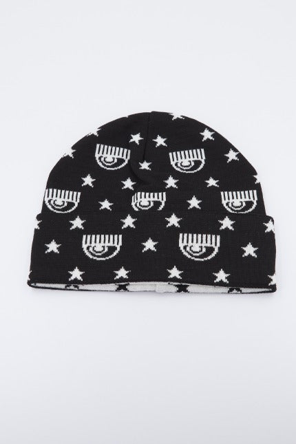CHIARA FERRAGNI PL MINI LOGOMANIA ALLOVER WOOL en color NEGRO (1)
