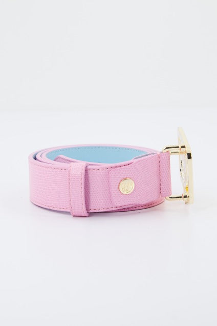 CHIARA FERRAGNI EYETAG BELT WITH PURSES en color ROSA (2)