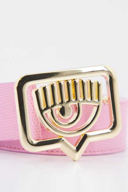 CHIARA FERRAGNI EYETAG BELT WITH PURSES en color ROSA (3)
