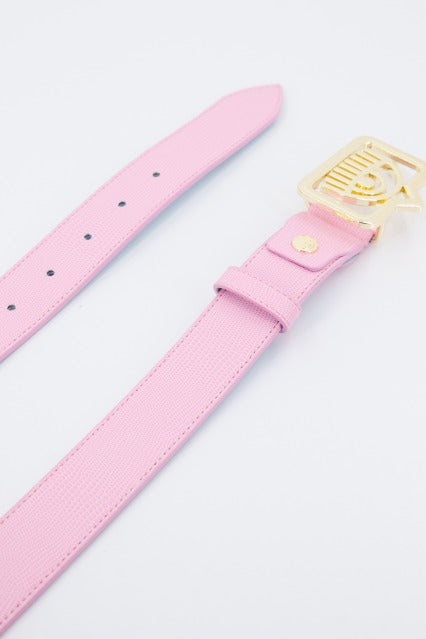 CHIARA FERRAGNI EYETAG BELT WITH PURSES en color ROSA (4)
