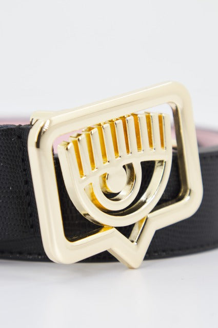 CHIARA FERRAGNI EYETAG BELT WITH PURSES en color NEGRO (3)
