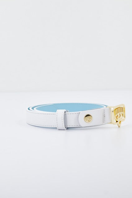 CHIARA FERRAGNI EYETAG BELT WITH PURSES en color BLANCO (2)