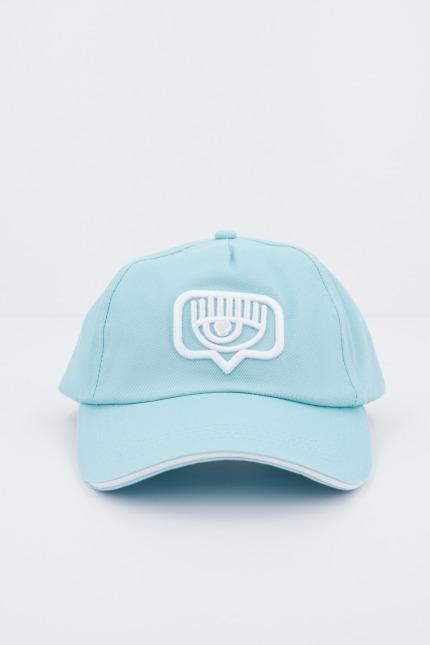 CHIARA FERRAGNI EYELIKE BASEBALL CAP en color AZUL (1)
