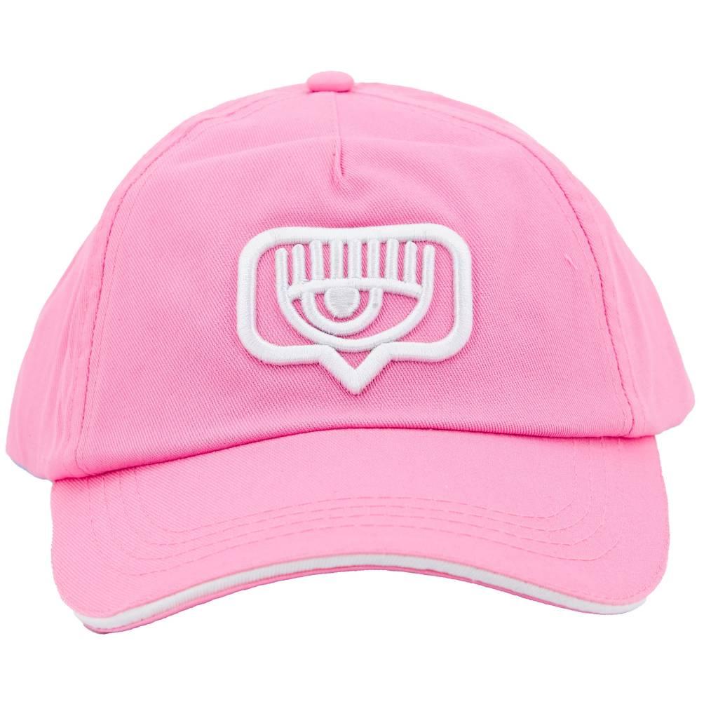 CHIARA FERRAGNI EYELIKE BASEBALL CAP en color ROSA (2)