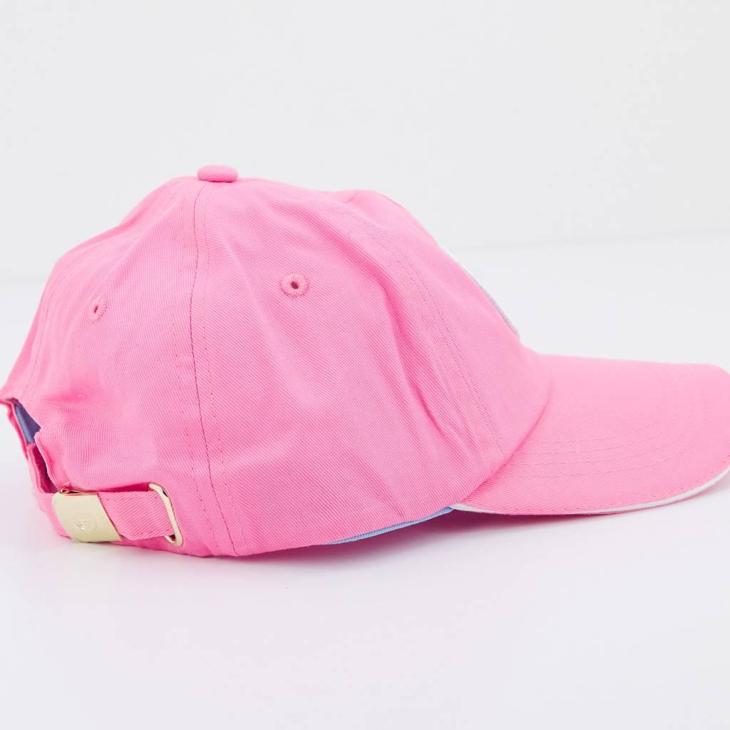 CHIARA FERRAGNI EYELIKE BASEBALL CAP en color ROSA (3)
