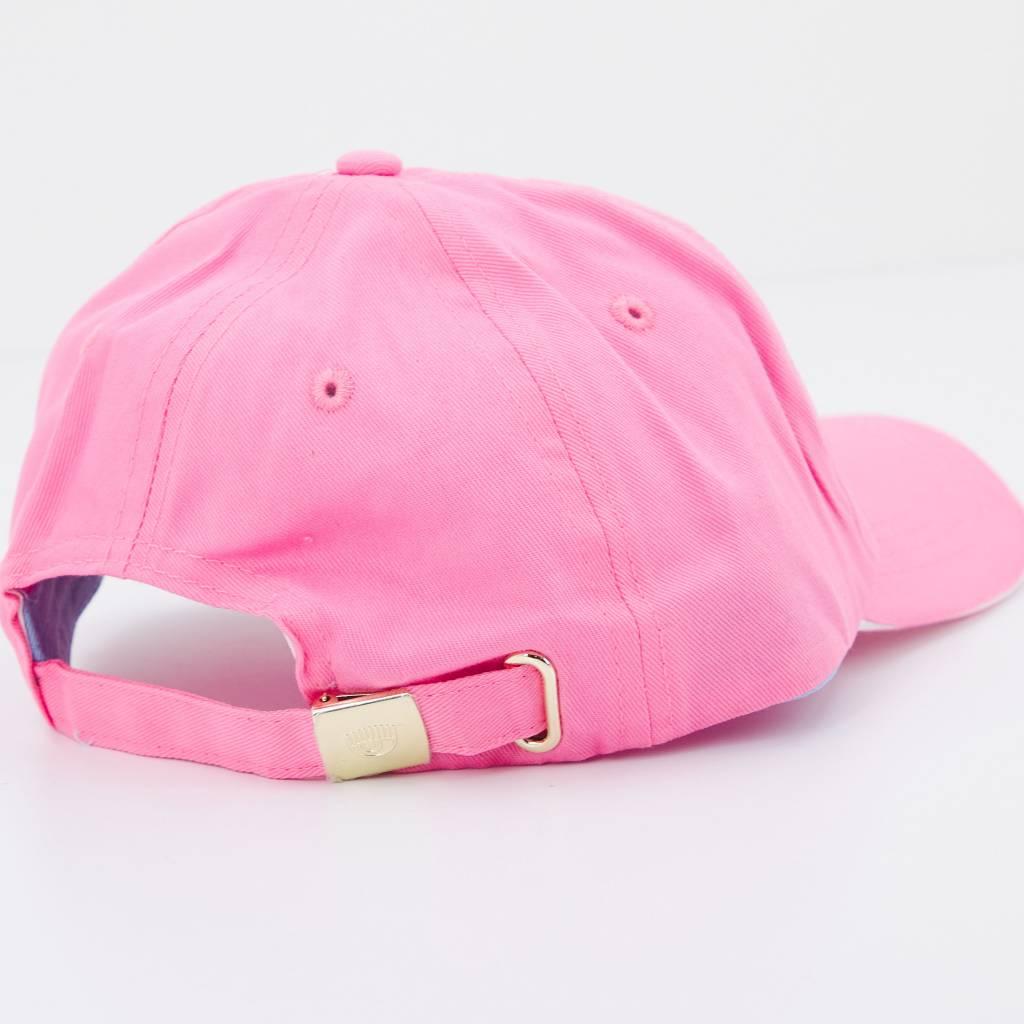 CHIARA FERRAGNI EYELIKE BASEBALL CAP en color ROSA (4)
