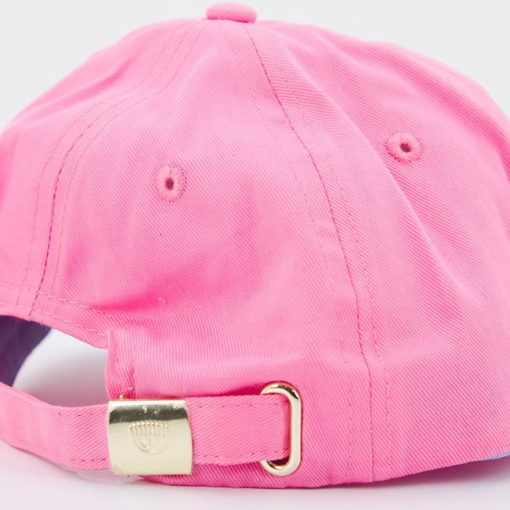CHIARA FERRAGNI EYELIKE BASEBALL CAP en color ROSA (5)