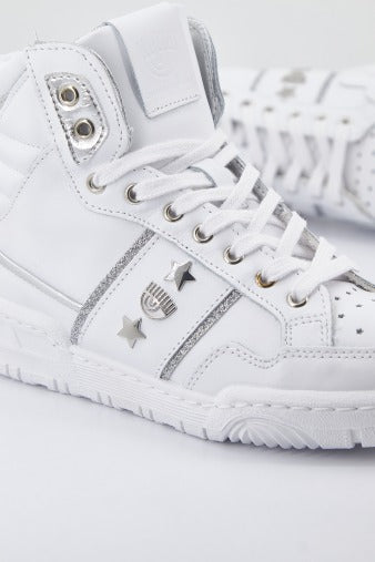 CHIARA FERRAGNI SNE CF HIGH WHITE LEATH en color BLANCO (4)