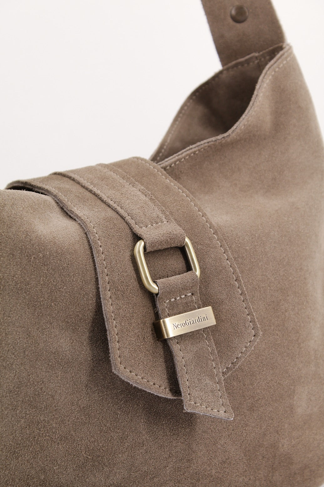 NERO GIARDINI BORSE DONNA VELOUR en color MARRON (4)