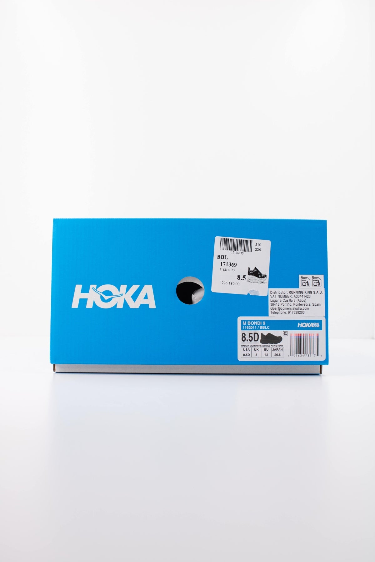 HOKA HO ZAPATILLA BONDI en color NEGRO (6)