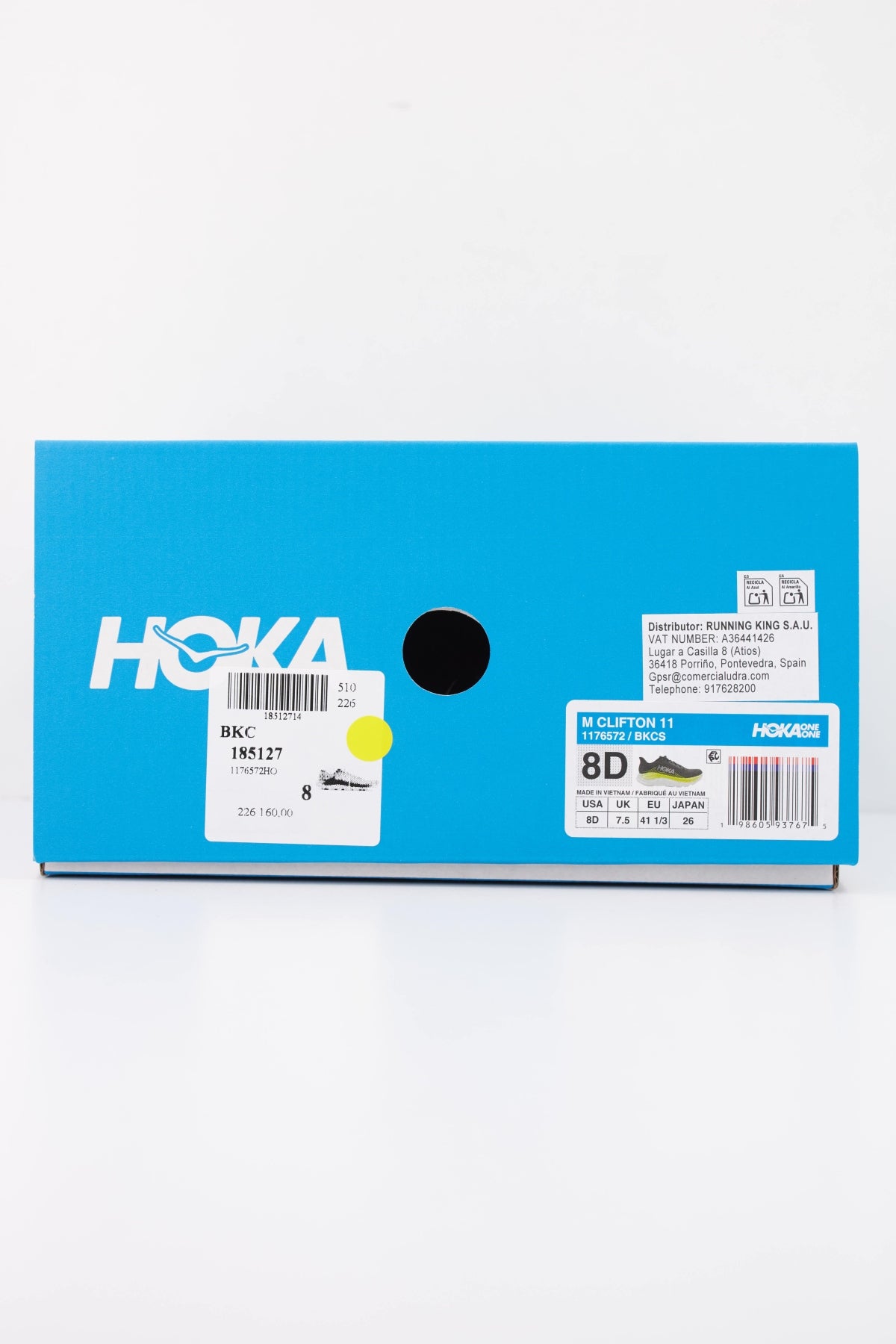 HOKA ZAPATILLA CLIFTON en color NEGRO (6)