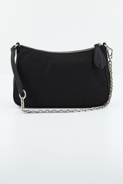 KARL LAGERFELD K/IKONIK . NYLON SM ZIP en color NEGRO (3)