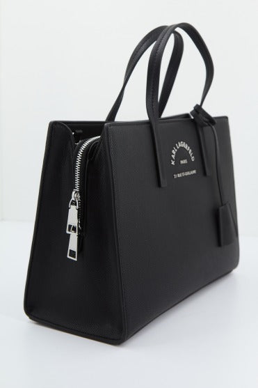 KARL LAGERFELD RSG METAL MD TOP HANDLE en color NEGRO (1)