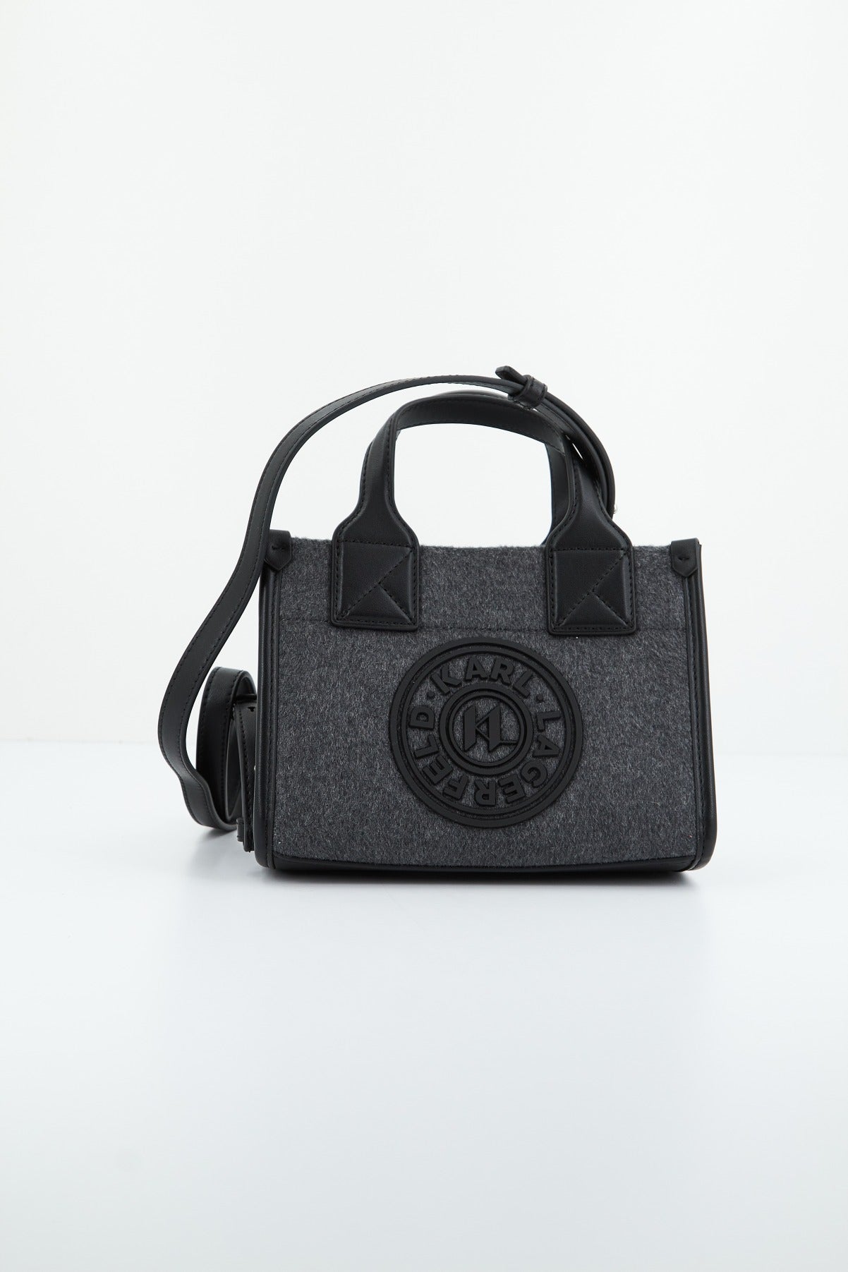 KARL LAGERFELD K/SKUARE SM TOTE FELT en color GRIS (1)