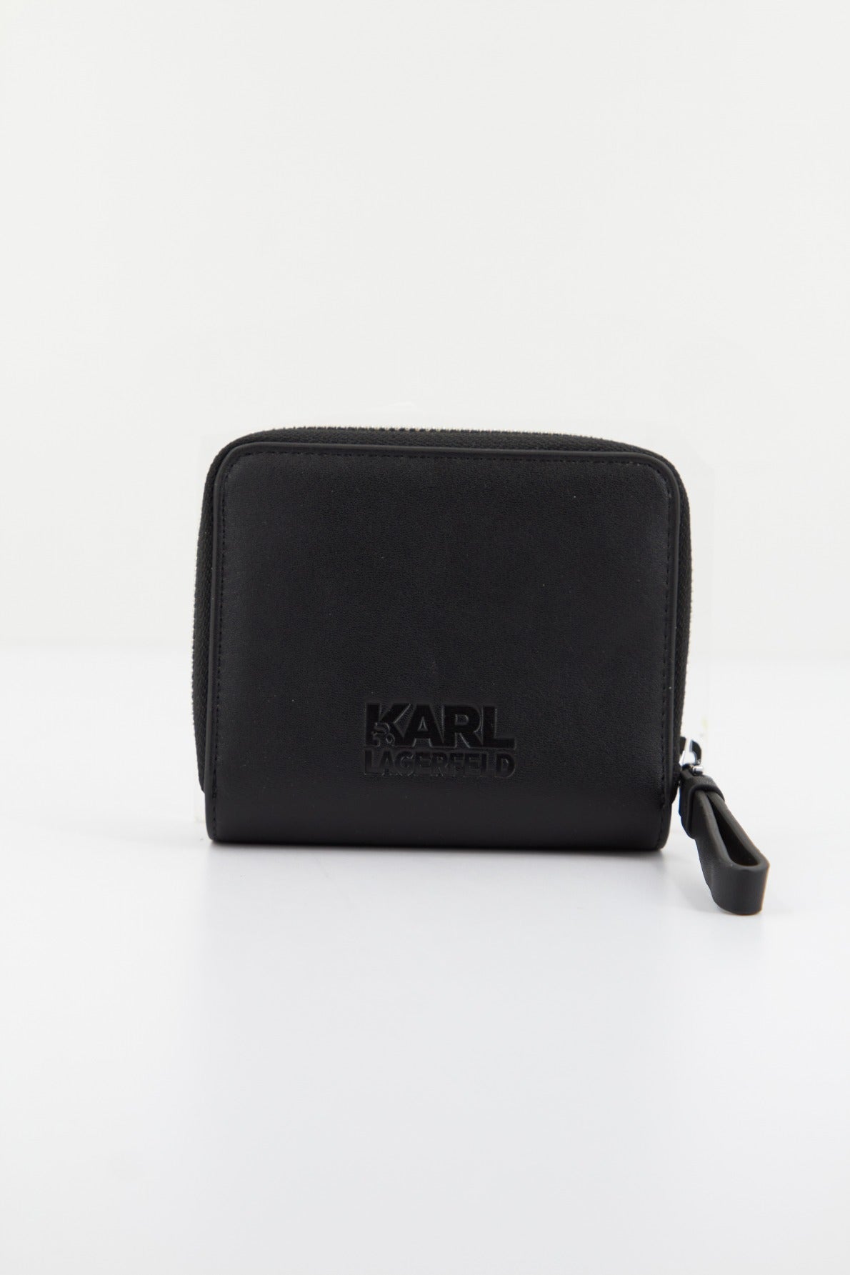 KARL LAGERFELD K/SKUARE BIFOLD ZIP WALLET en color NEGRO (2)