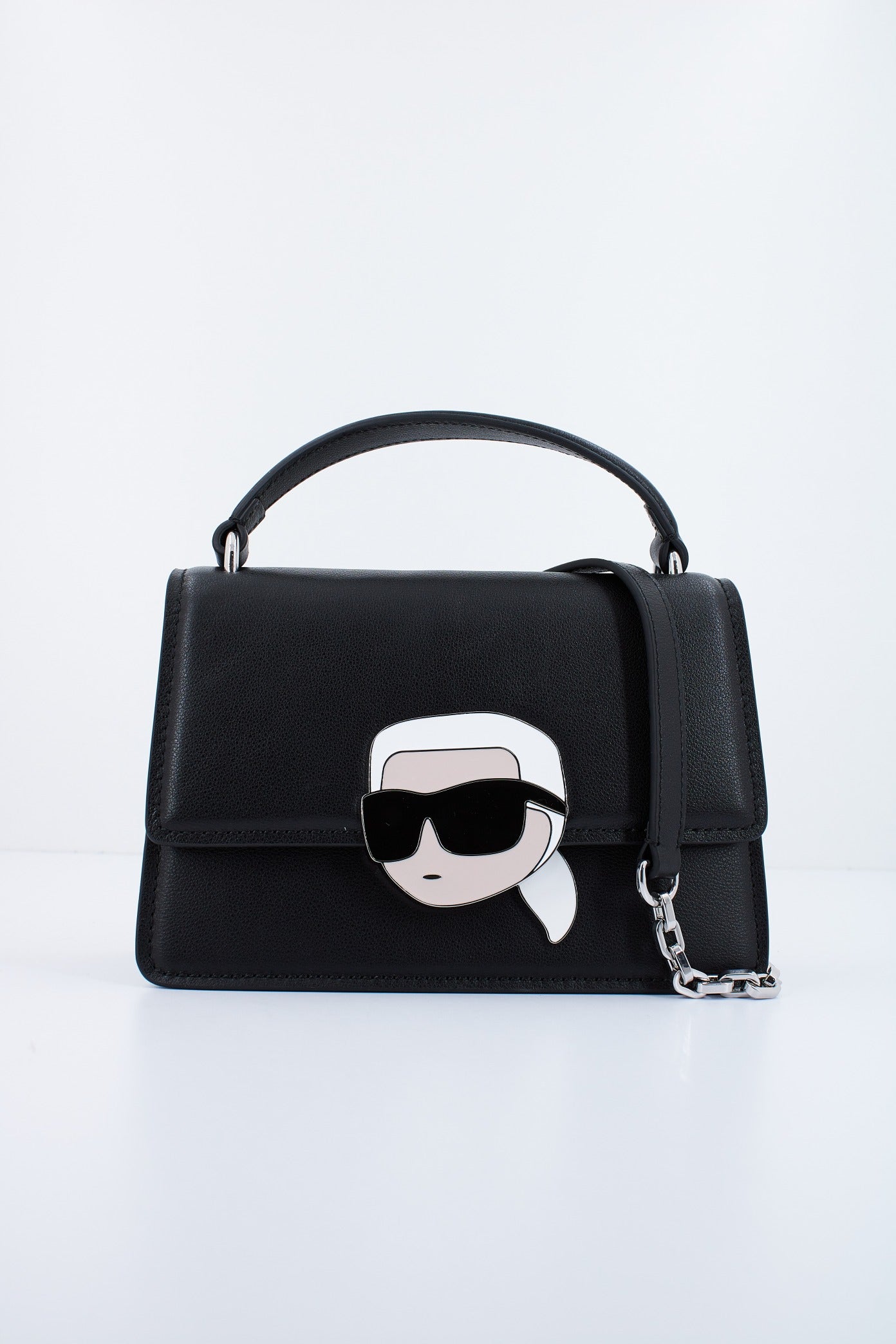 KARL LAGERFELD K/IKONIK . LEATHER CB LO en color NEGRO (1)