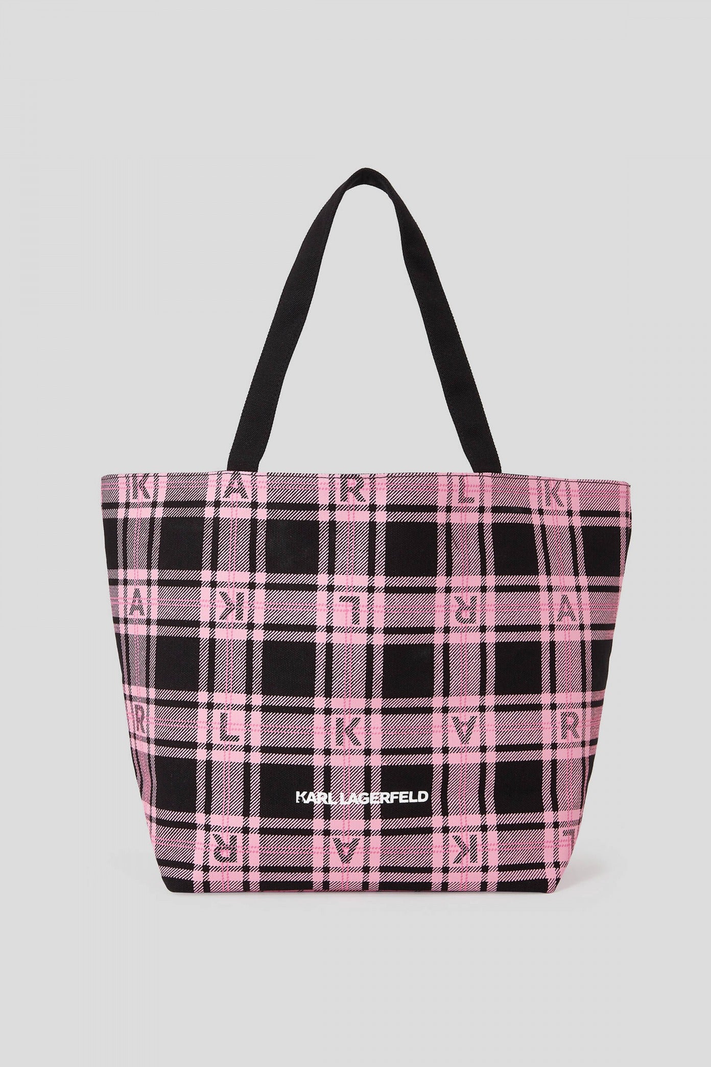 KARL LAGERFELD K/IKONIK . VARSITY TOTE en color ROSA (2)