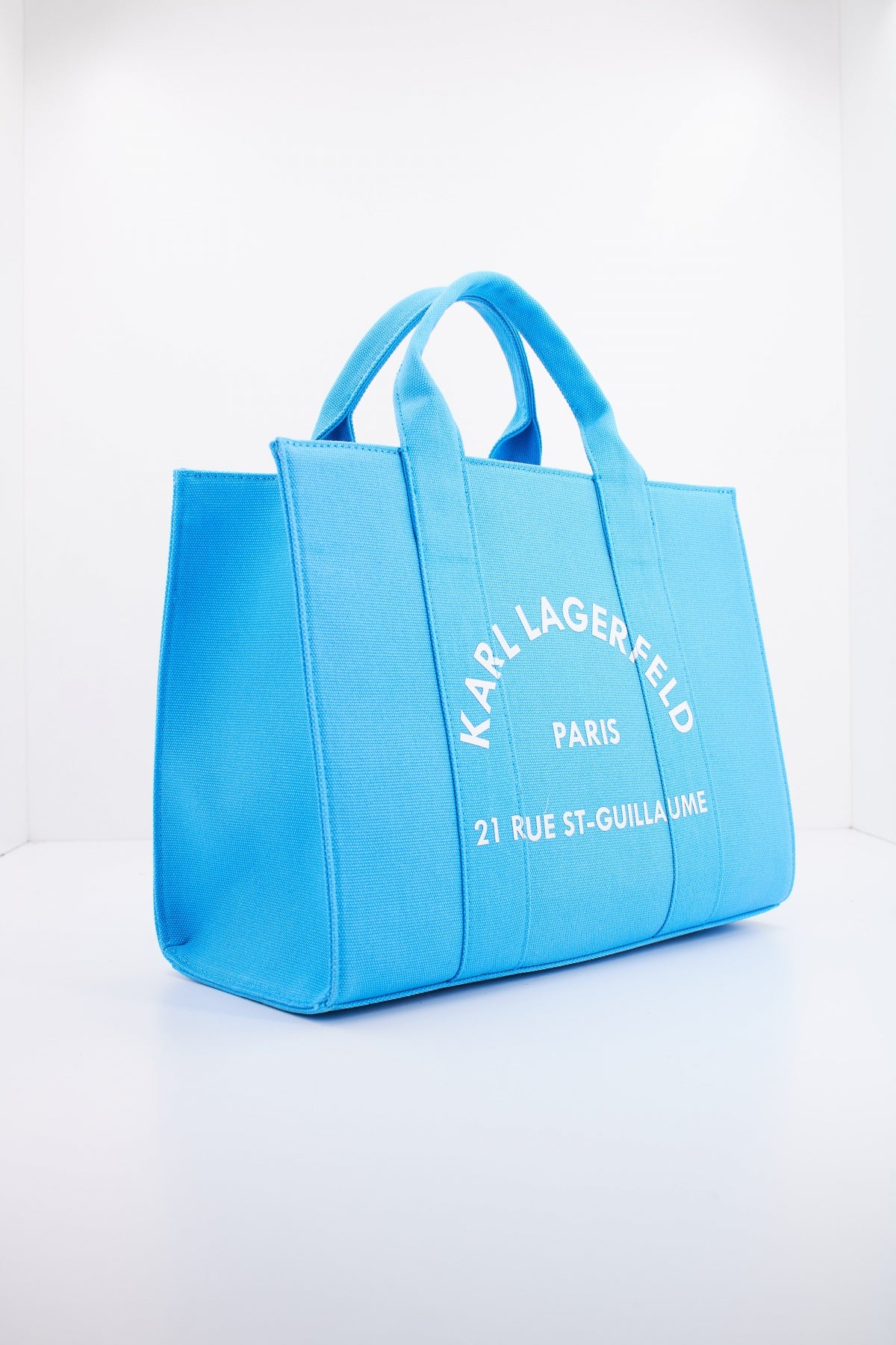 KARL LAGERFELD RSG SQUARE MEDIUM TOTE en color AZUL (2)