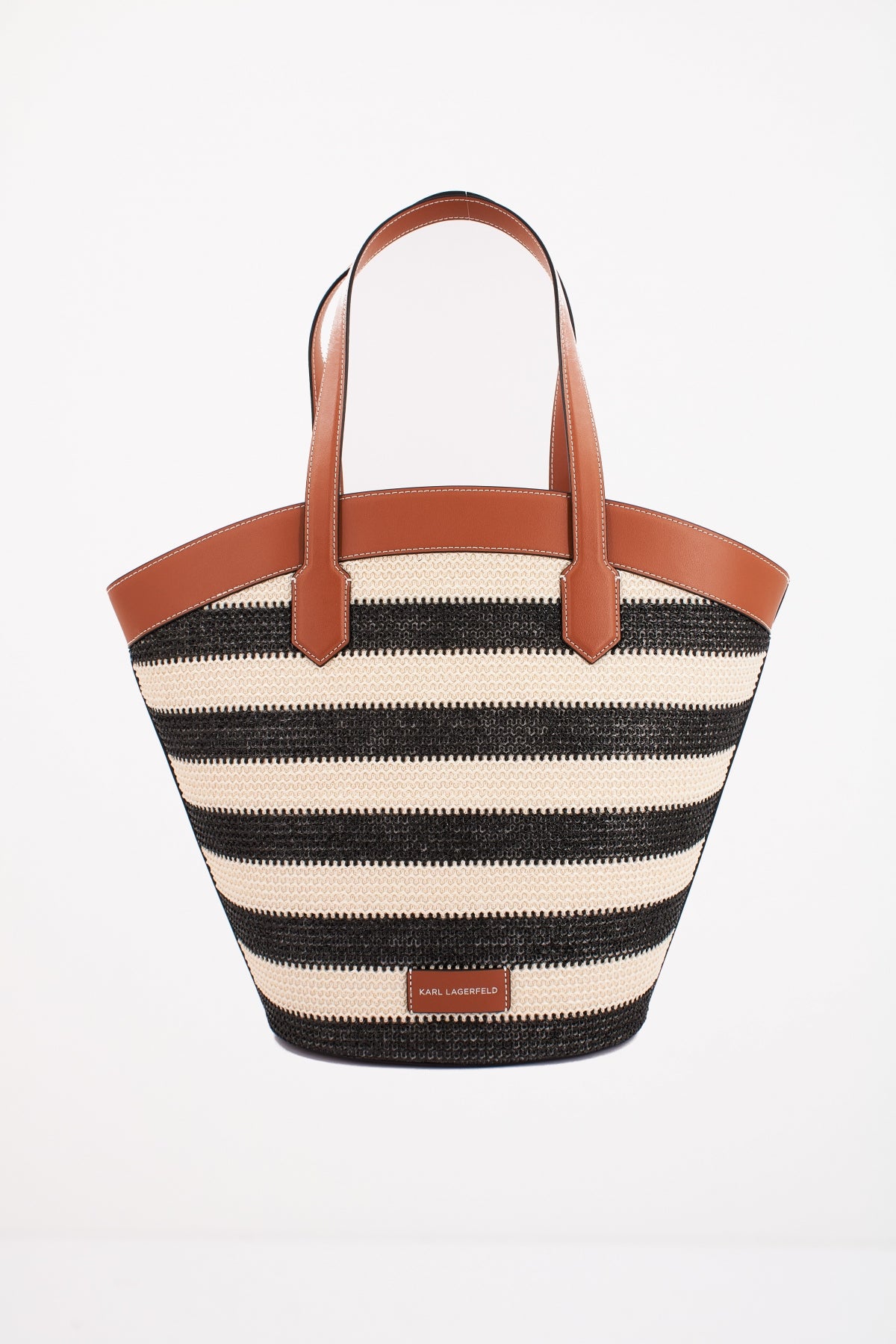 KARL LAGERFELD K/SIGNATURE TULIP MD TOTE RAFFIA en color BLANCO (3)