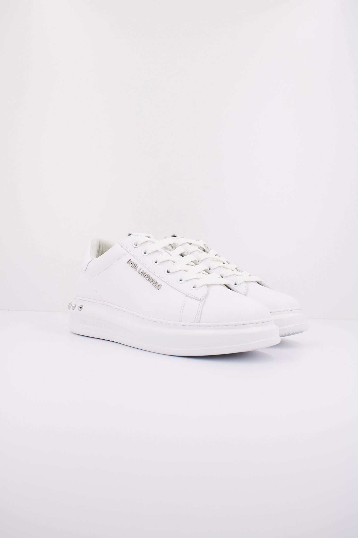 KARL LAGERFELD KAPRI MENS STUDEBAKKER LO en color BLANCO (3)