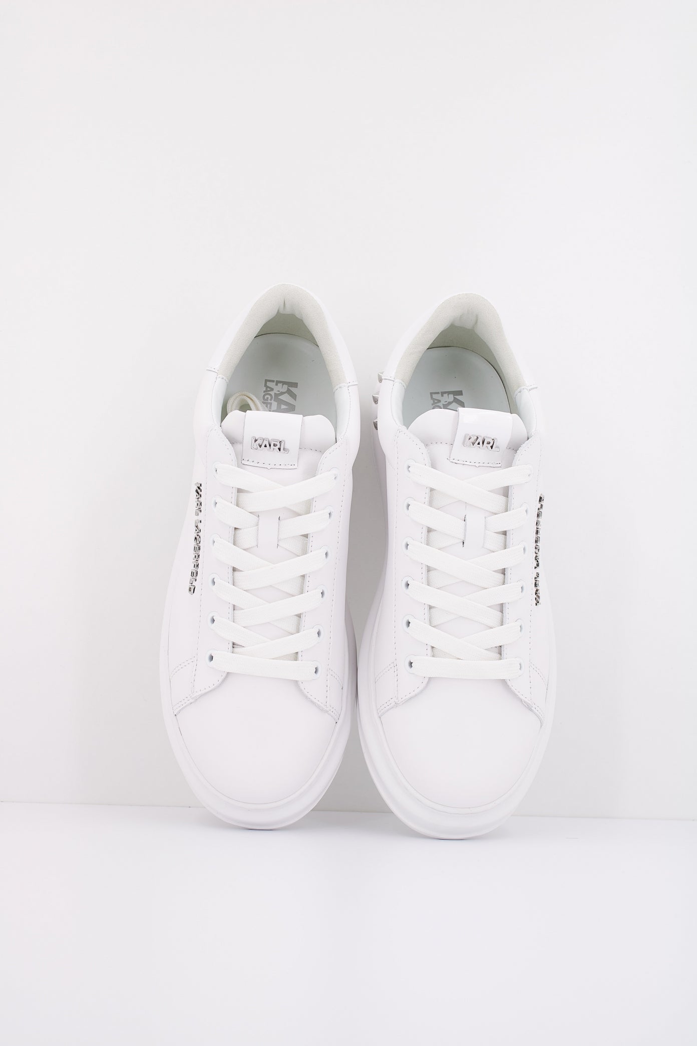 KARL LAGERFELD KAPRI MENS STUDEBAKKER LO en color BLANCO (4)