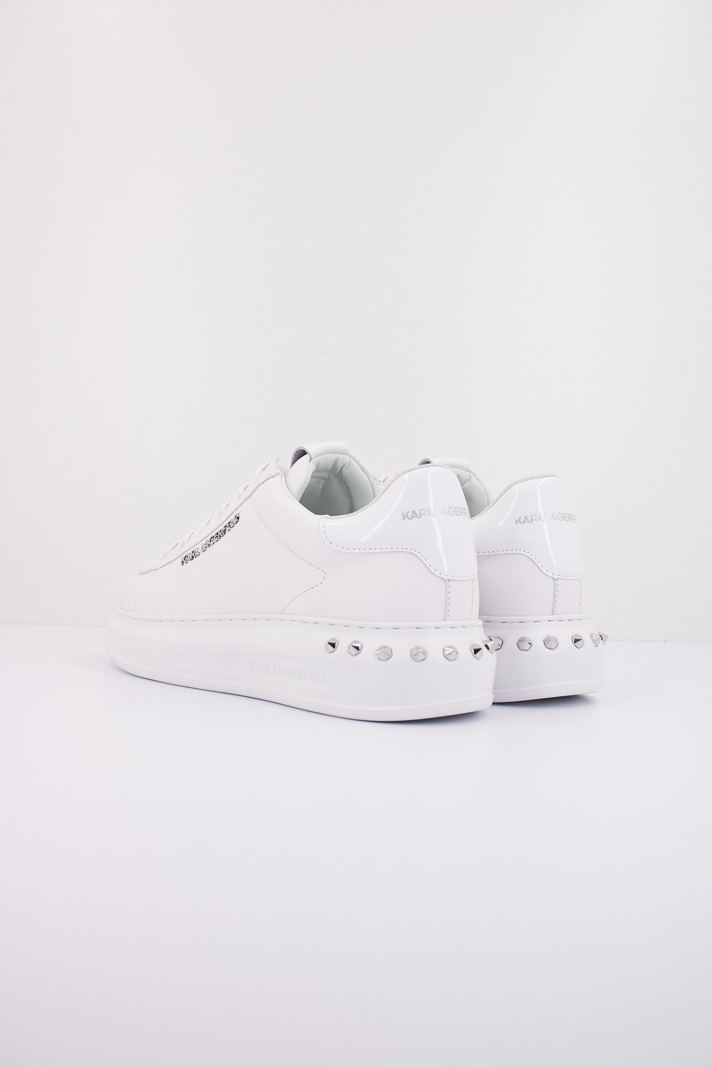 KARL LAGERFELD KAPRI MENS STUDEBAKKER LO en color BLANCO (5)