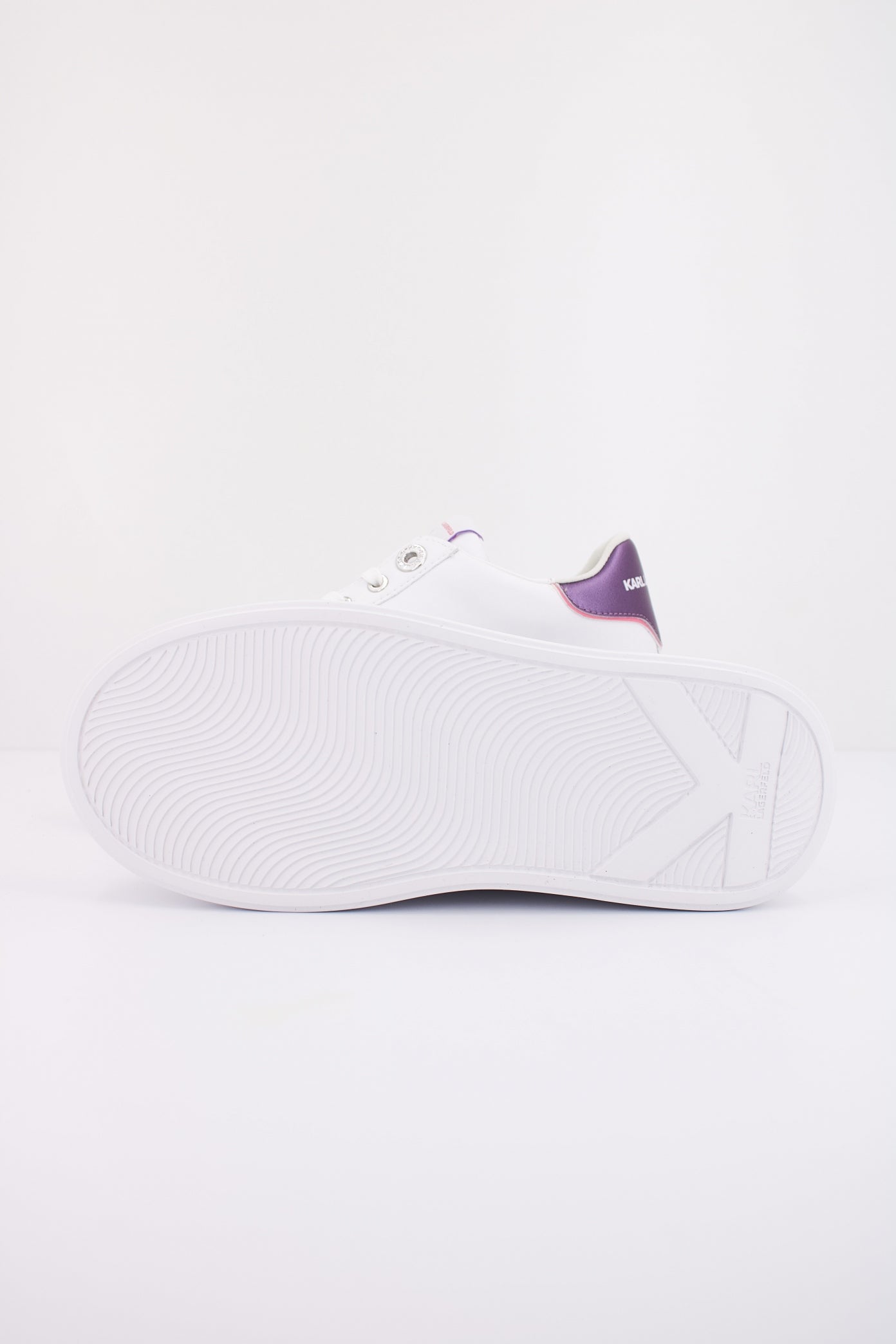 KARL LAGERFELD ANAKAPRI SIGNIA LACE LTHR en color BLANCO (5)