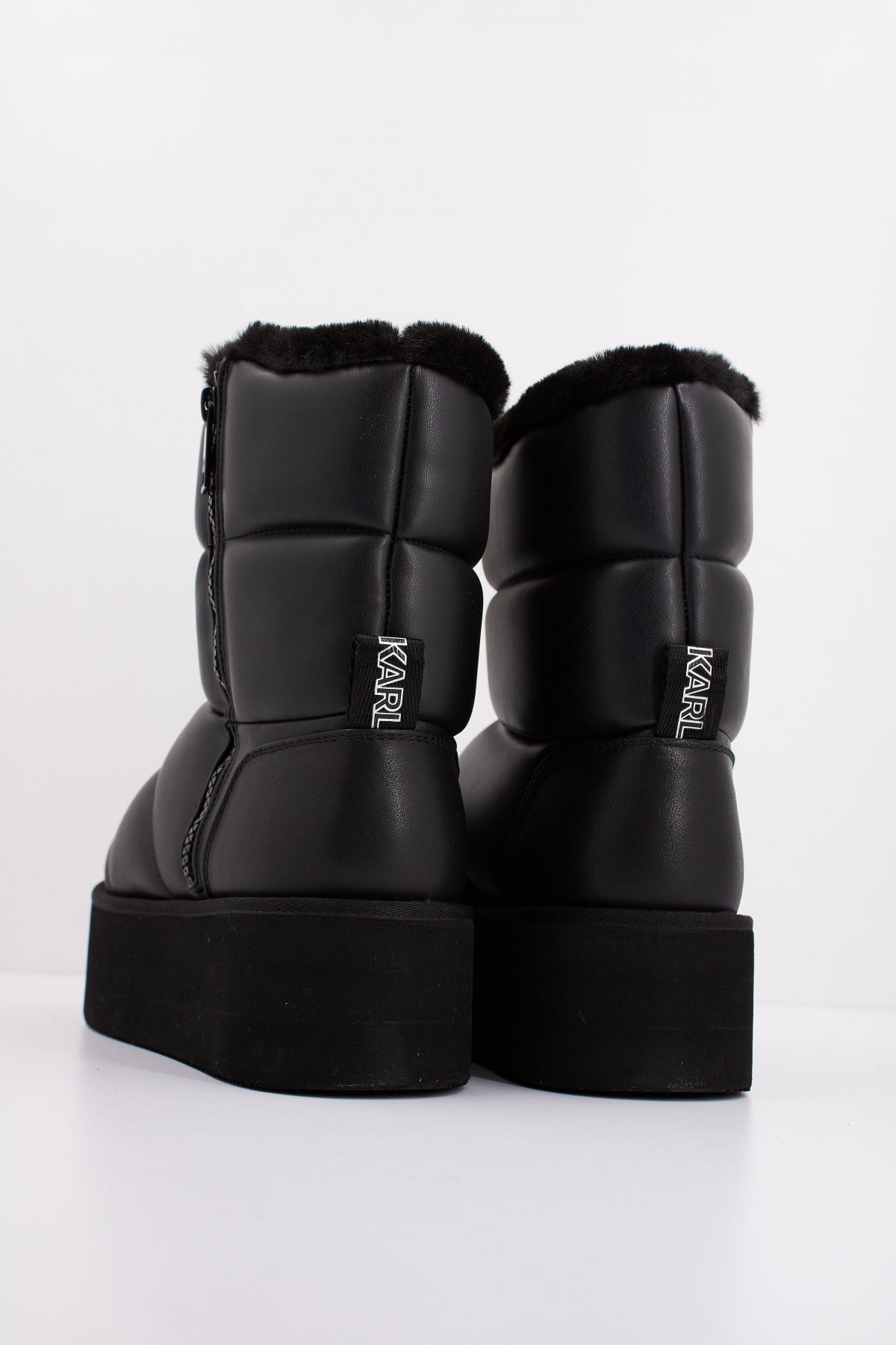 KARL LAGERFELD THERMO PADDED ZIP BOOT en color NEGRO (4)