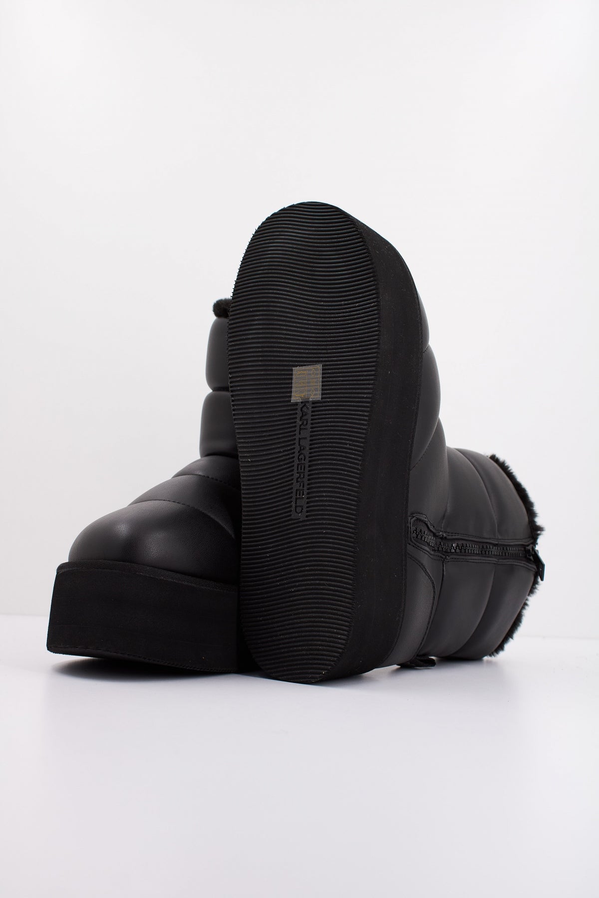 KARL LAGERFELD THERMO PADDED ZIP BOOT en color NEGRO (5)