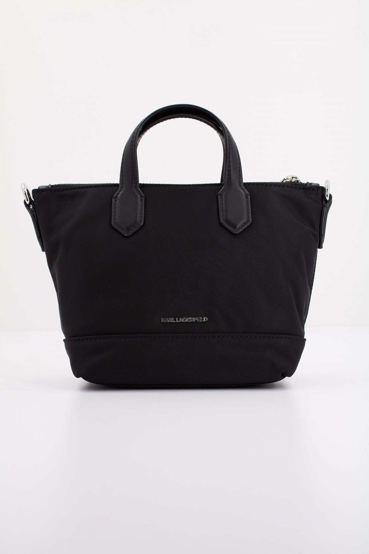 KARL LAGERFELD K/SIGNATURE NYLON SM TOTE en color NEGRO (3)