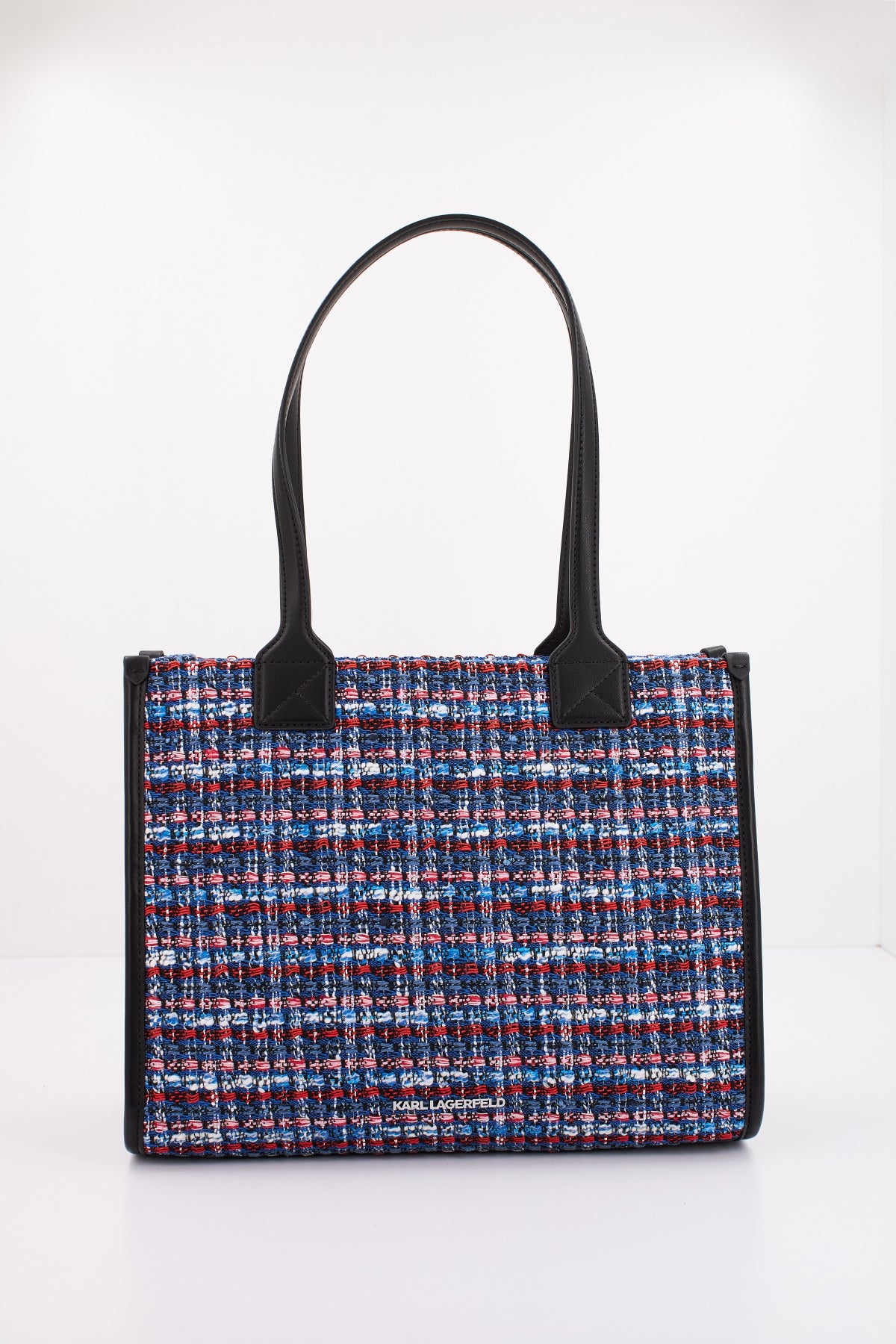 KARL LAGERFELD K/SKUARE SP MD TOTE BOUCLE en color AZUL (3)