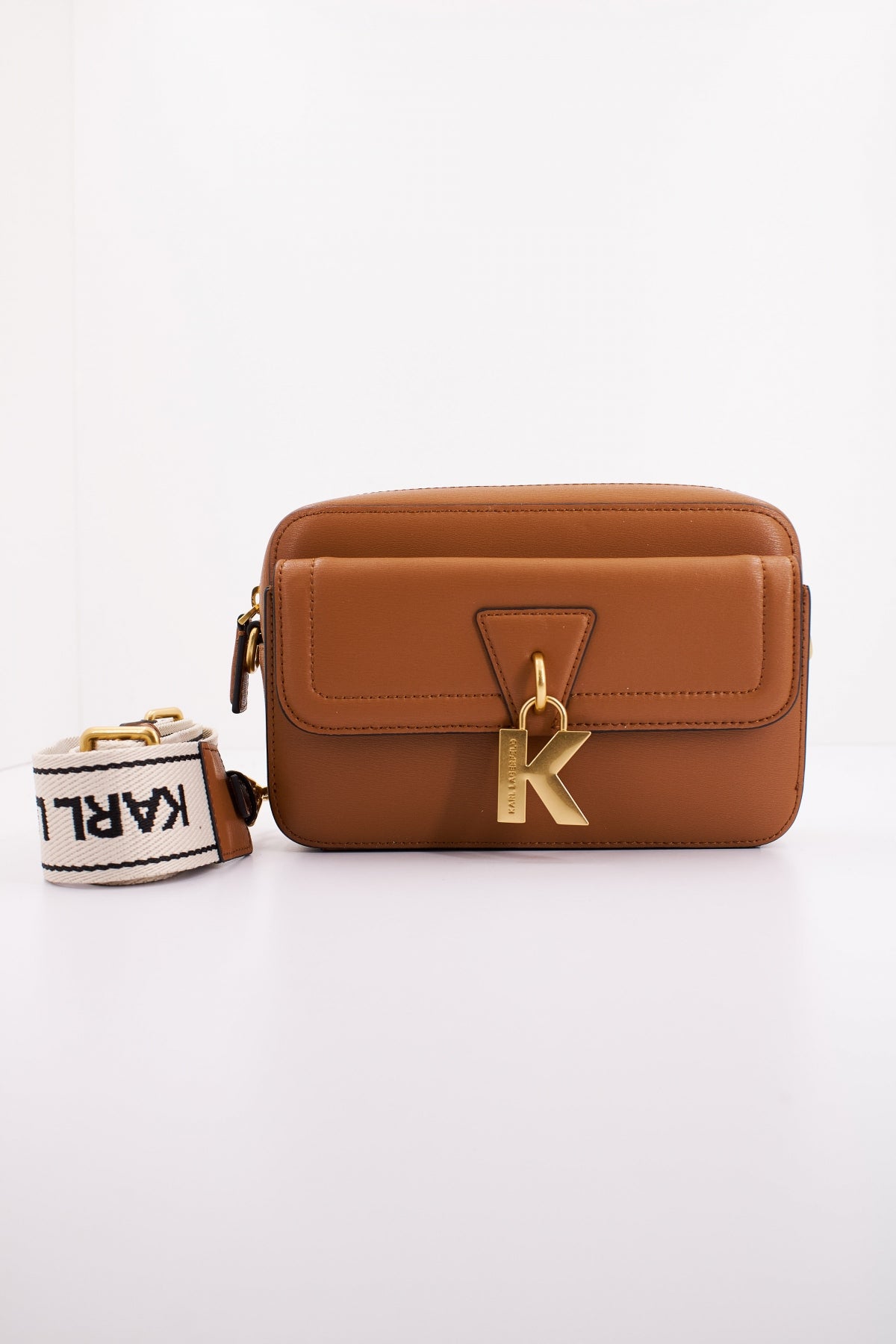 KARL LAGERFELD K/LOCK CAMERABAG en color MARRON (1)