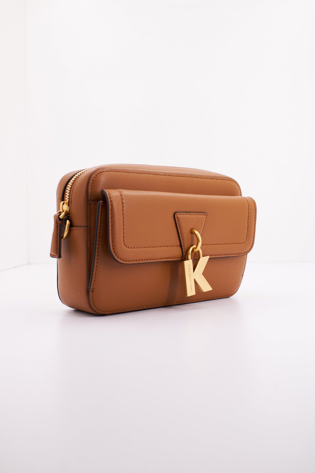 KARL LAGERFELD K/LOCK CAMERABAG en color MARRON (2)