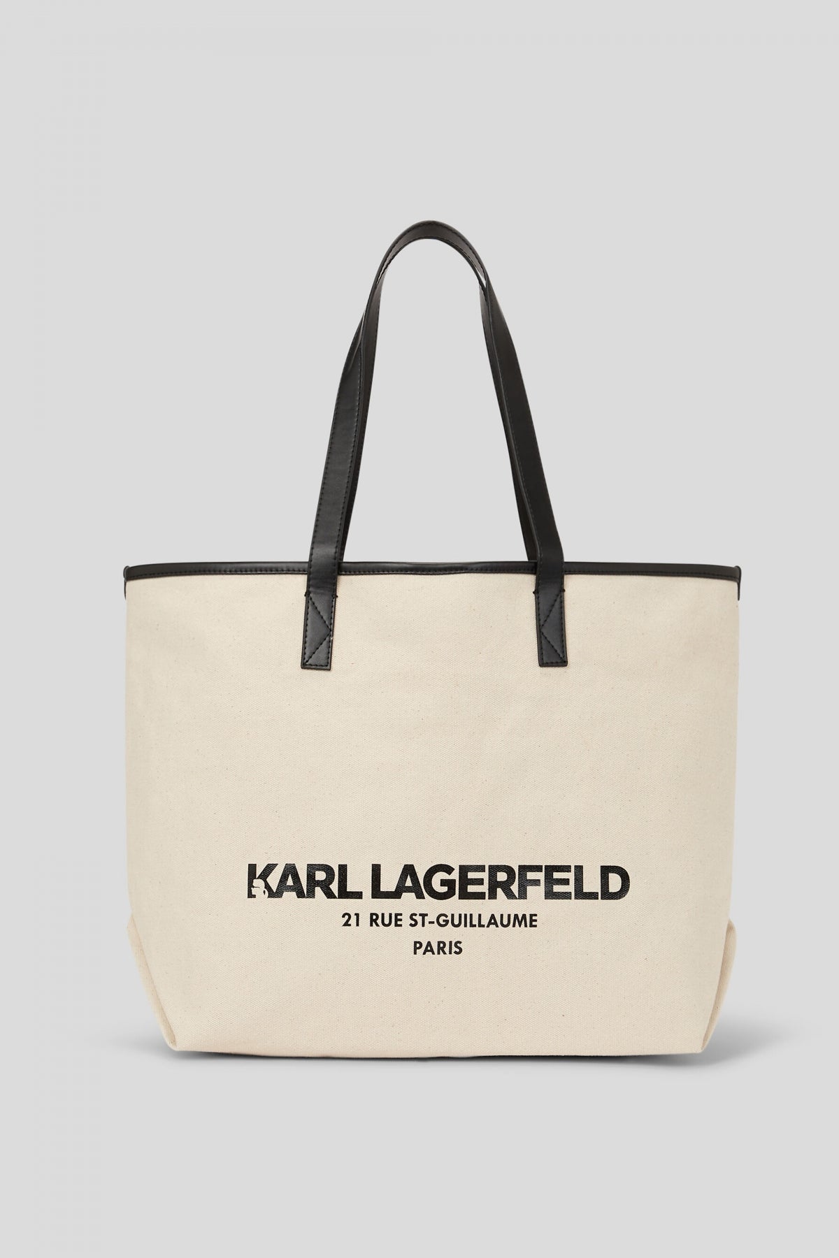 KARL LAGERFELD RSG CANVAS SHOPPER en color MARRON CLARO (1)