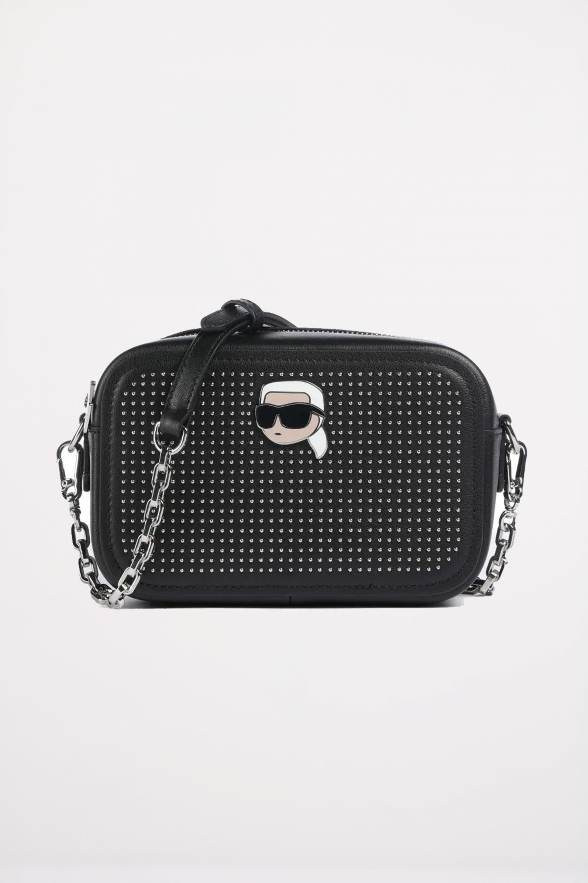 KARL LAGERFELD K/IKONIK . LEATHER CMB S en color NEGRO (1)