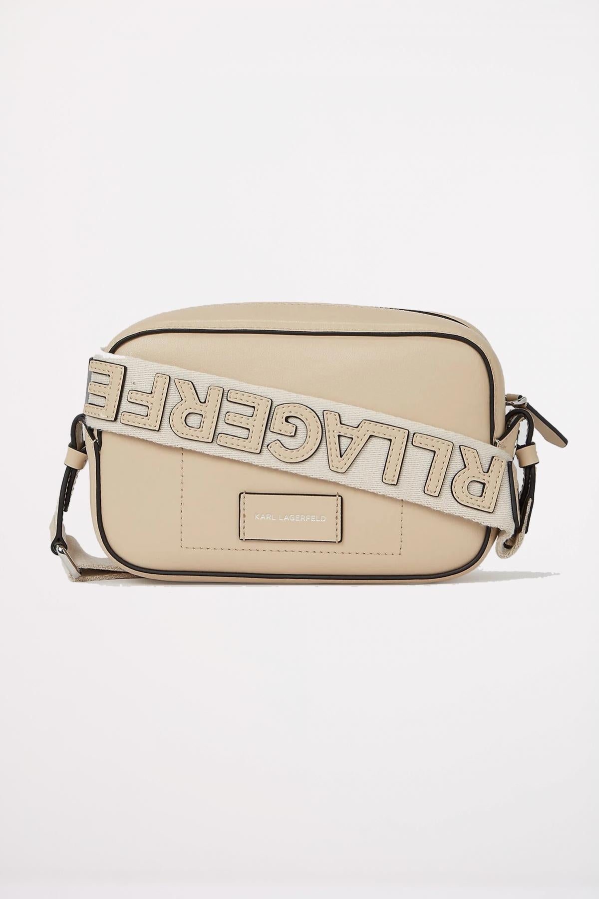 KARL LAGERFELD CIRLCE CAMERA BAG PERFORAT en color BEIS (2)