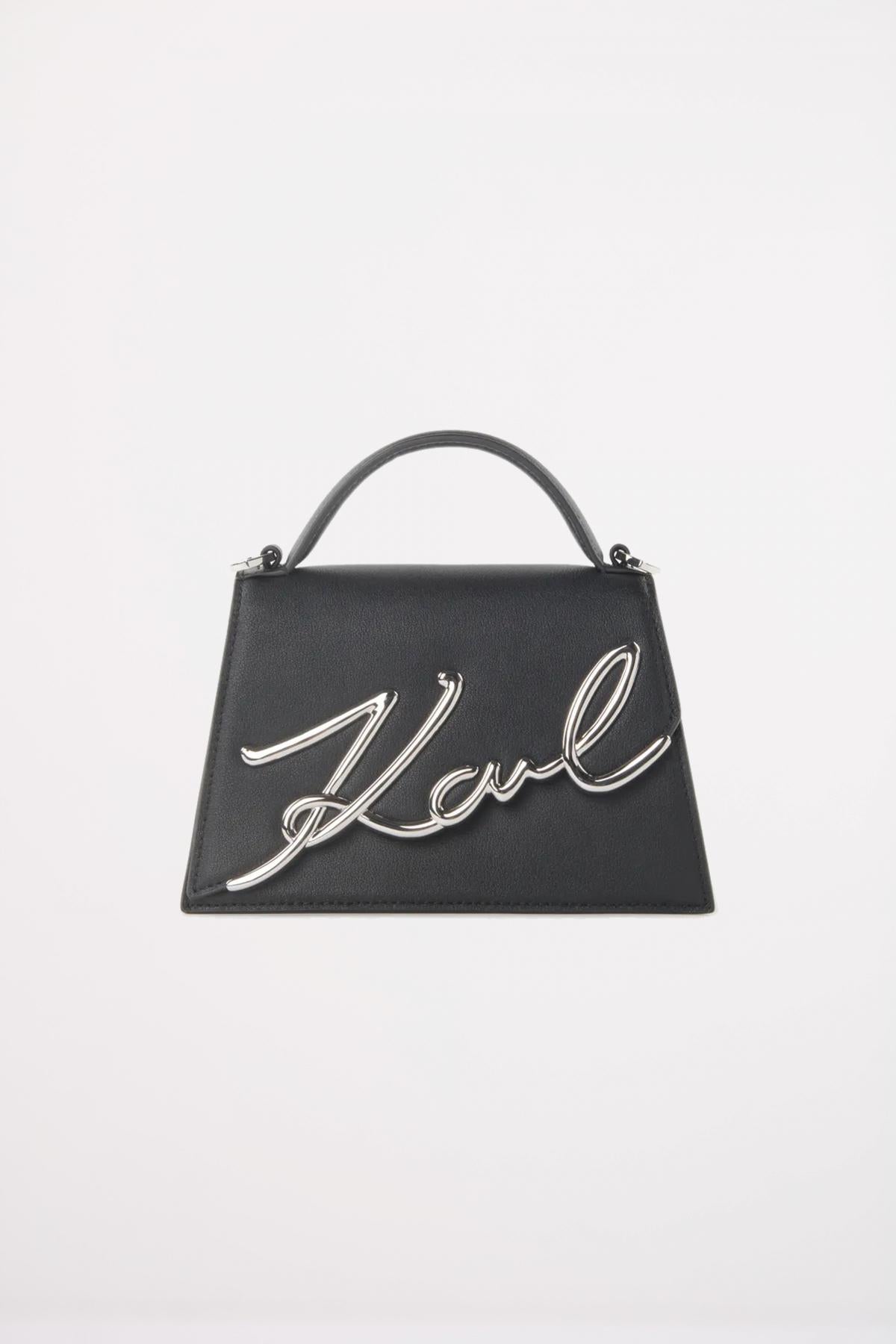 KARL LAGERFELD SIGNATURE . MD CROSSBODY en color NEGRO (1)