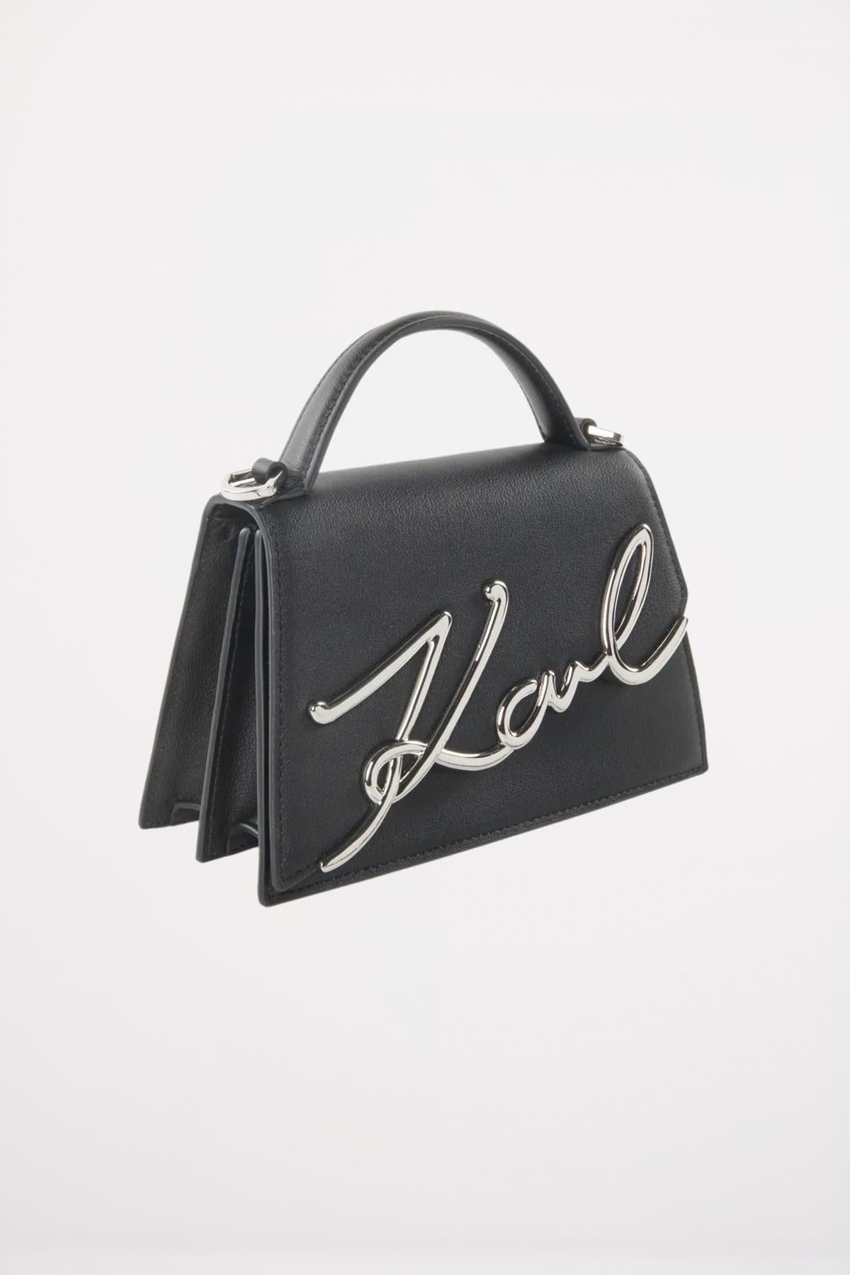 KARL LAGERFELD SIGNATURE . MD CROSSBODY en color NEGRO (2)