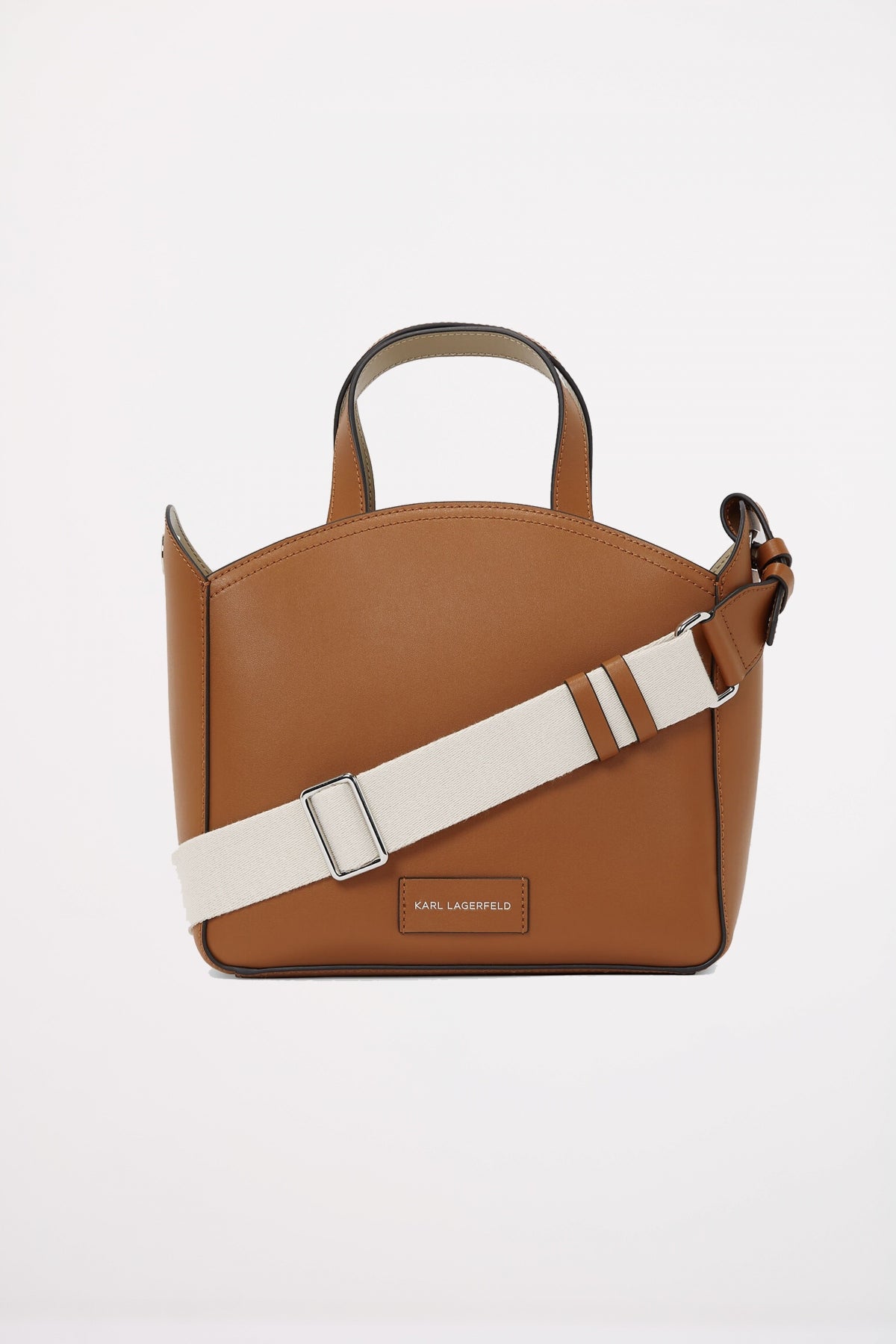 KARL LAGERFELD K CIRCLE SM TOTE PERFORATE en color MARRON (2)